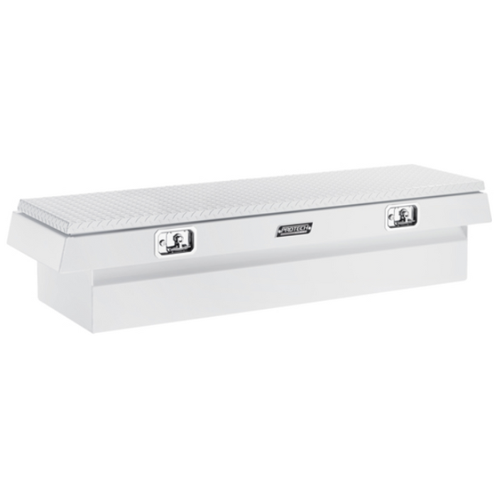 ProTech Crossover 20X20X70 Single Lid Box Diamond Plate Lid Bright Aluminum Standard Profile Includes Tray Model 54-8011