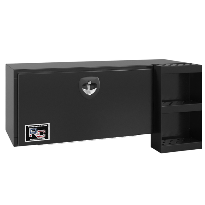 RC Industries Underbody Box D-Series 48x24x24 - 14 GA Steel With 13 GA Steel Door Gloss Black Curbside Model DM482424.SGC