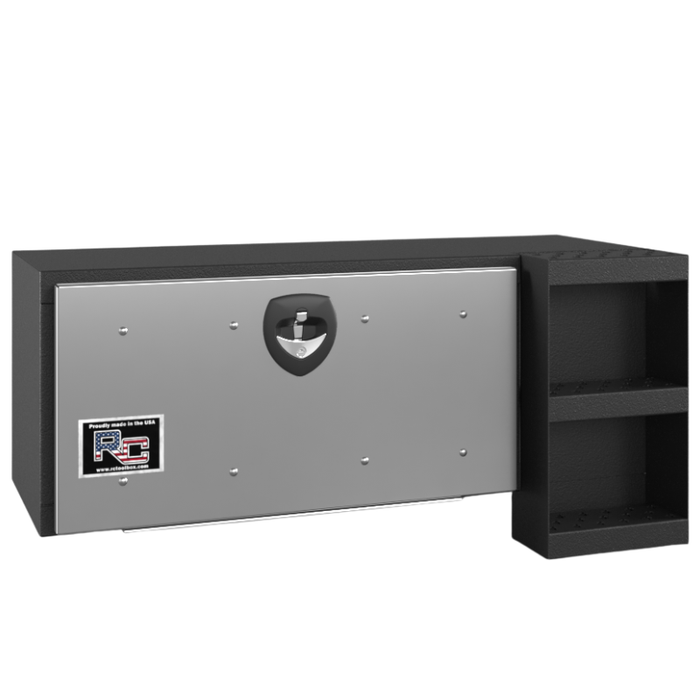 RC Industries Underbody Box D-Series 36x18x18 With Steps & 14 GA Stainless Steel Door No Break Textured Black Curbside Model DM361818.KCNB