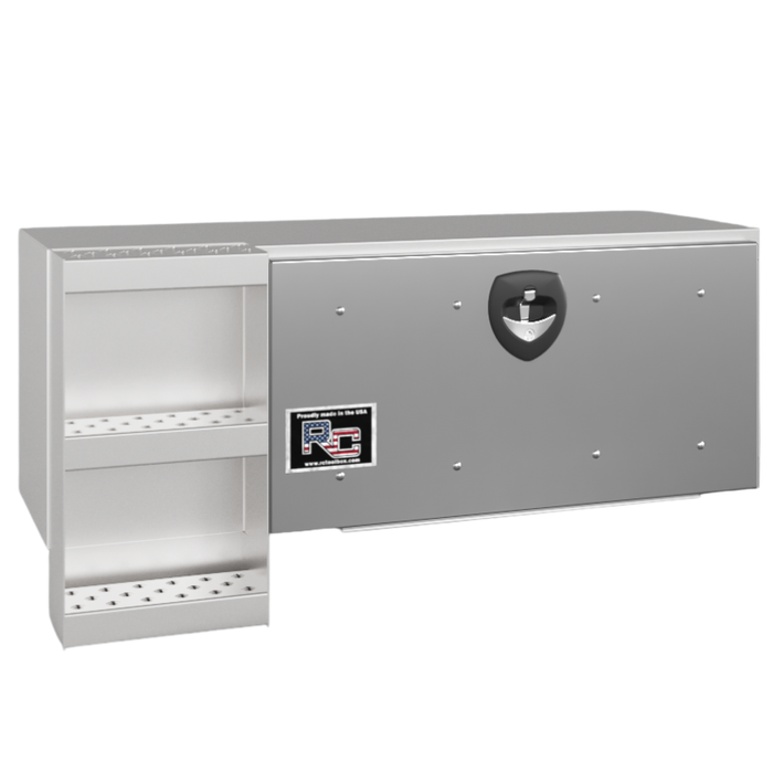 RC Industries Underbody Box D-Series 60x18x18 With Steps & 14 GA Stainless Steel Door Gloss White Roadside Model DM601818.KD