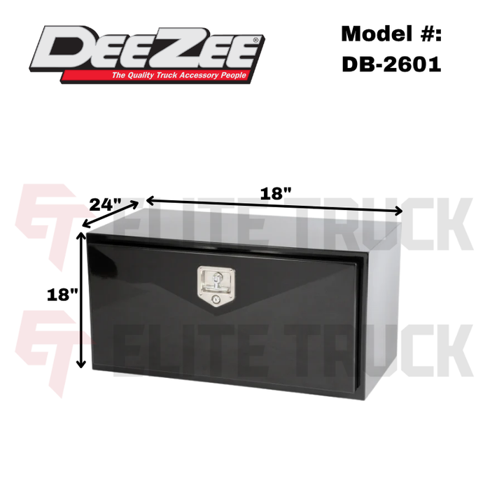 Dee Zee Steel Underbed Tool Box 36' L x 18' W x 18' H Model DB-2601