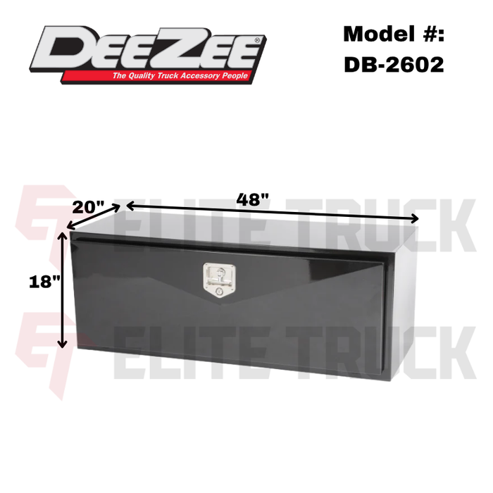 Dee Zee Steel Underbed Tool Box 48' L x 20' W x 18' H Model DB-2602