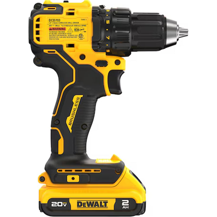 DeWalt 20V MAX* Brushless Cordless 1/2 In. Drill/Driver Kit DCD793D1