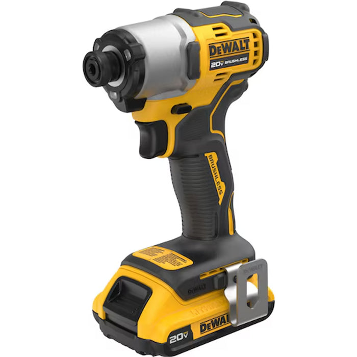 DeWalt 20V MAX* Brushless Cordless 1/4 In. Impact Driver Kit DCF840D1