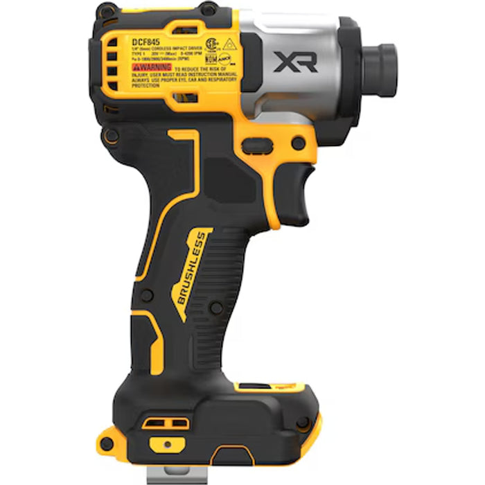 DeWalt 20V MAX* XR® 3-Speed Impact 1/4 In. Driver (Tool Only) DCF845B