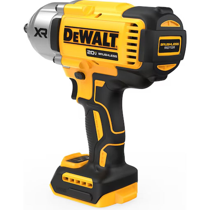 DeWalt 20V MAX* XR® 1/2 In. High Torque Impact Wrench With Hog Ring Anvil (Tool Only) DCF900B