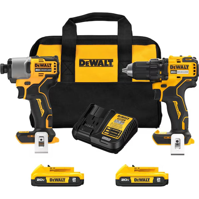 DeWalt 20V MAX* Brushless Cordless Drill/Driver + Impact Driver Combo Kit Model DCK227D2