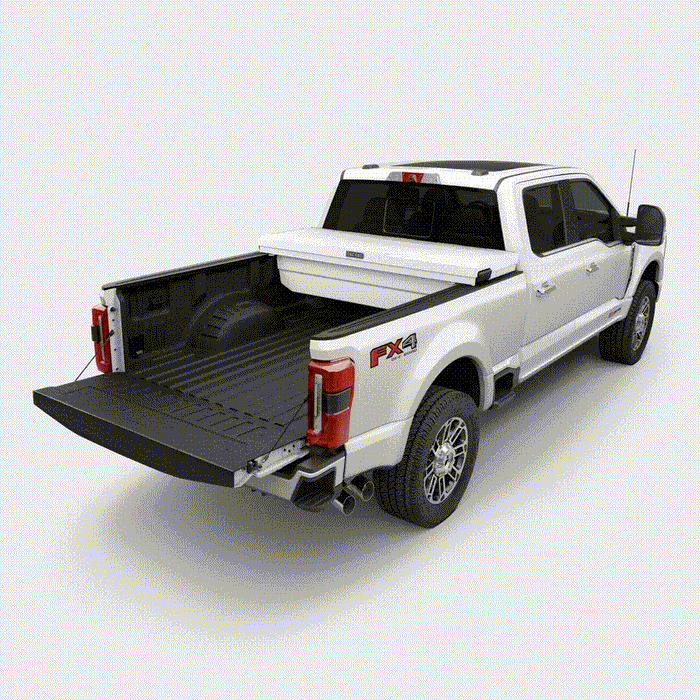 DECKED Full-Size Pickup Truck Tool Box Tundra Bed Rail Model DTB2T22-WHT