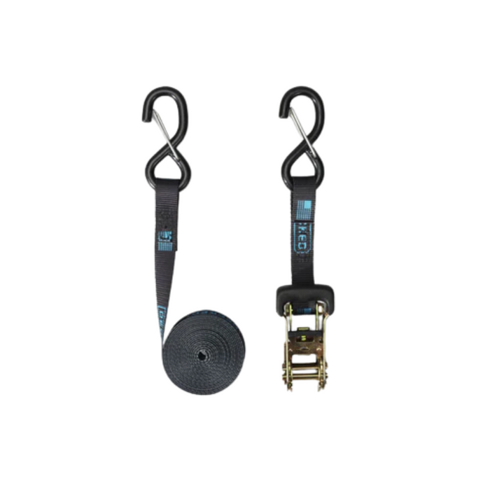 DECKED Rachet Straps - Standard ratchet straps with DECKED logo - Black Model A0088-RSTP-BLK