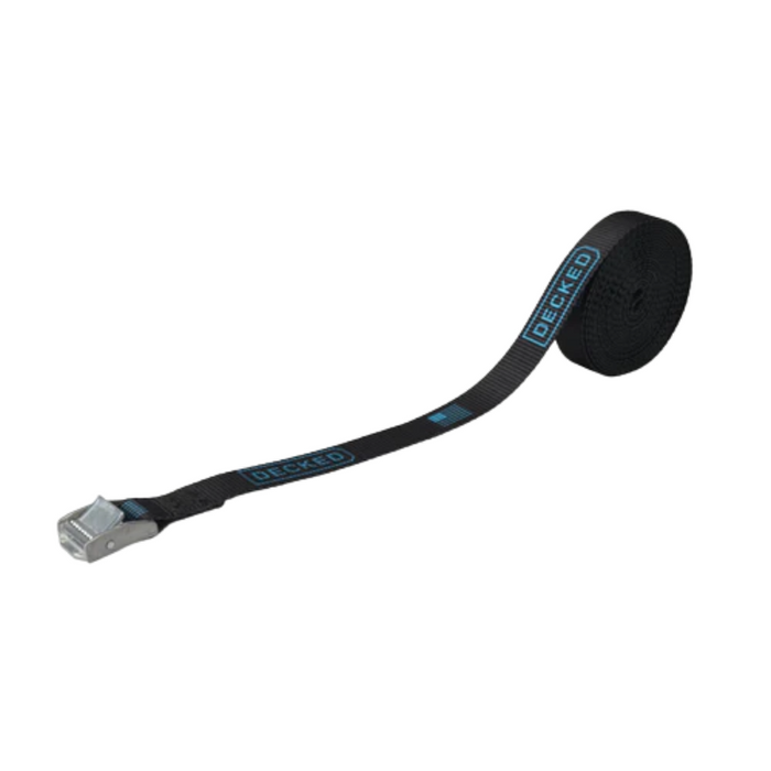DECKED Cam Straps - Standard rafting straps with DECKED logo Model A0089-CSTP-BLK