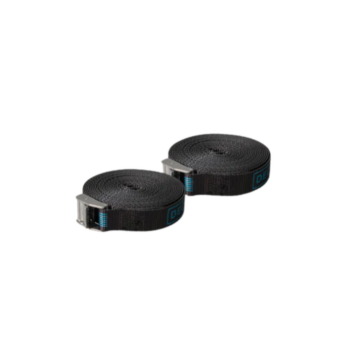 DECKED Cam Straps - Standard rafting straps with DECKED logo Model A0089-CSTP-BLK