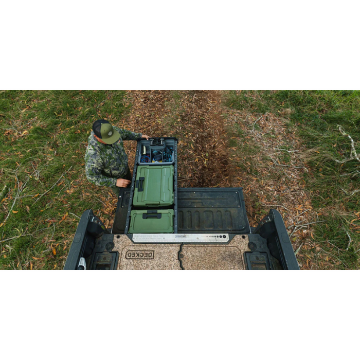 DECKED Halfrack 32 - D-co Case - Ranger Green with black latches Model A0020-HRAK-GRN