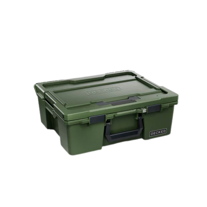 Half Rack Rugged Case DECKED Halfrack 32 - D-co Case - Ranger Green with black latches Model ...