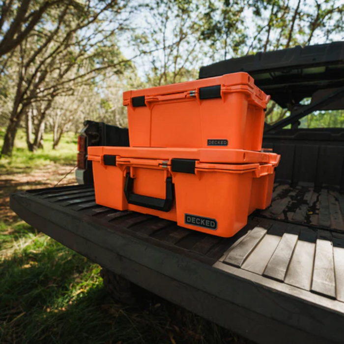 DECKED Halfrack 32 - D-co Case - Blaze Orange with black latches Model A0020-HRAK-ORG