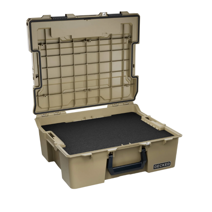 DECKED Halfrack 32 - D-co Case - Tan with black latches Model A0020-HRAK-TAN