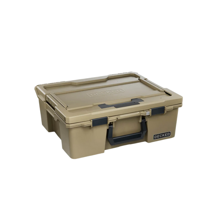 DECKED Halfrack 32 - D-co Case - Tan with black latches Model A0020-HRAK-TAN