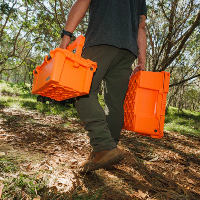 DECKED Sixer 16 - D-co Case - Blaze Orange with black latches Model A0010-SIXR-ORG