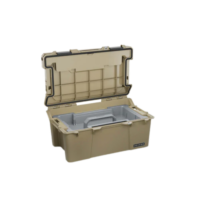 DECKED Sixer 16 - D-co Case - Tan with black latches Model A0010-SIXR-TAN