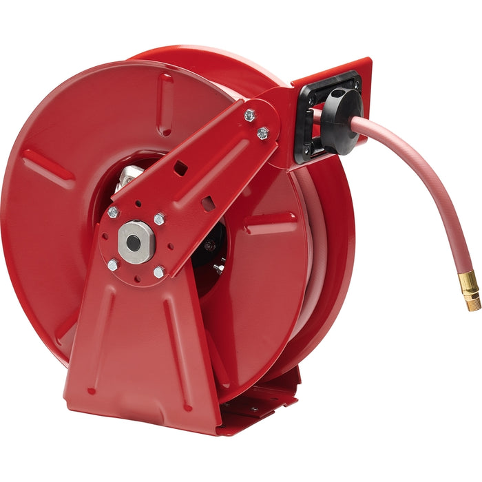 Reelcraft Series DP7000 3/8 in. x 50 ft. Ultimate Duty Dual Pedestal Hose Reel - 300 PSI Air/Water Model DP7650OLP