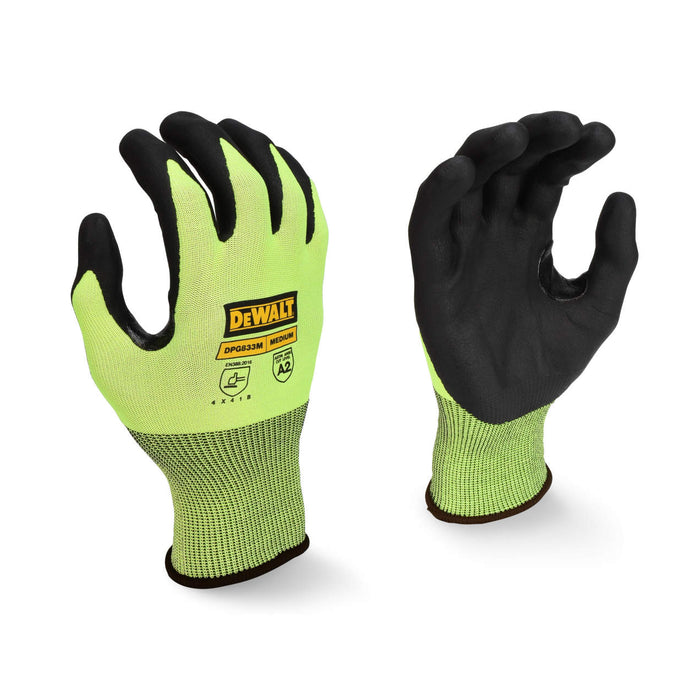 Radians Dewalt Hi-Vis Touchscreen A2 Cut Glove, Medium RNSDPG833TM