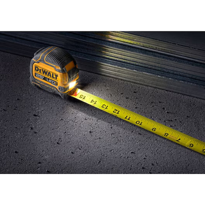 DeWalt TOUGHSERIES™ 25 FT Lighted Tape Measure DWHT35625S