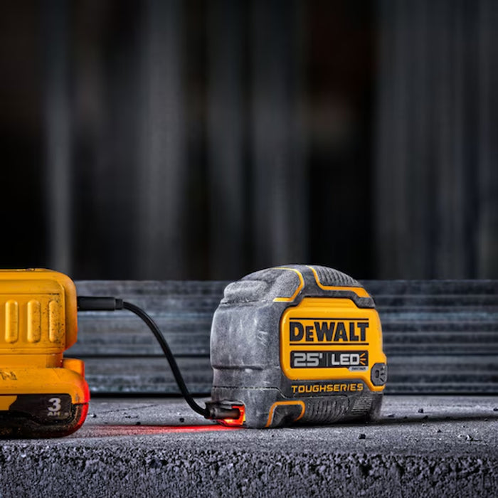 DeWalt TOUGHSERIES™ 25 FT Lighted Tape Measure DWHT35625S