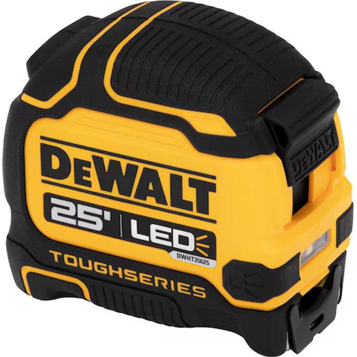 DeWalt TOUGHSERIES™ 25 FT Lighted Tape Measure DWHT35625S