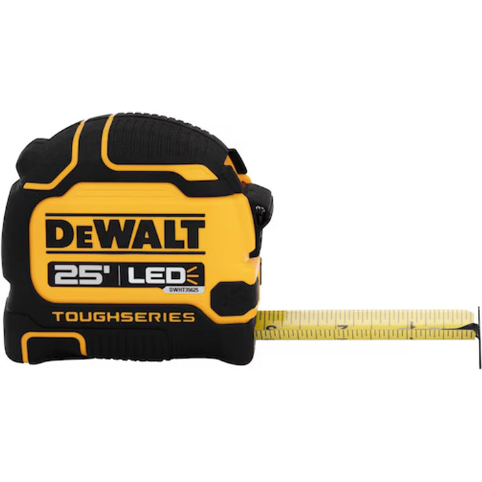 DeWalt TOUGHSERIES™ 25 FT Lighted Tape Measure DWHT35625S