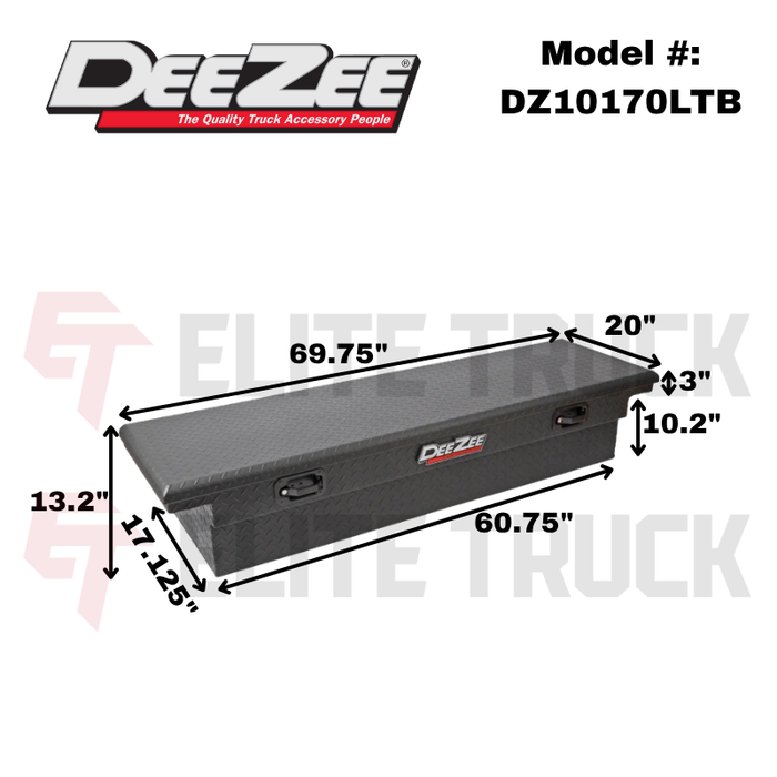 Dee Zee Red Label Single Lid Crossover Tool Box Model DZ10170LTB