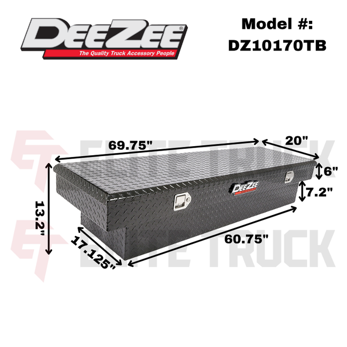 Dee Zee Red Label Single Lid Crossover Tool Box Model DZ10170TB