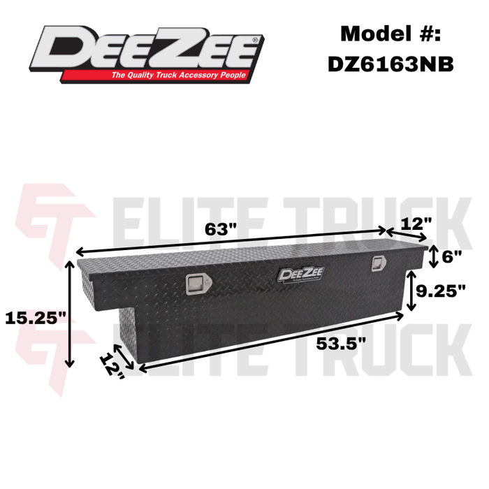 Dee Zee Specialty Series Single Lid Narrow Crossover Tool Box Model DZ6163NB