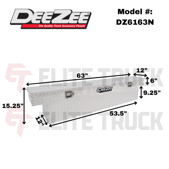 Dee Zee Specialty Series Single Lid Narrow Crossover Tool Box Model DZ6163N