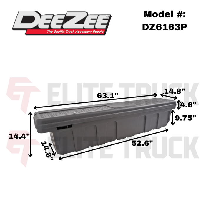 Dee Zee Specialty Series Poly Crossover Tool Box Model DZ6163P