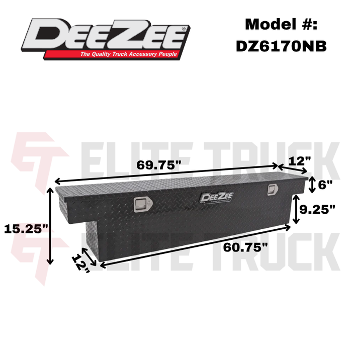 Dee Zee Specialty Series Single Lid Narrow Crossover Tool Box Model DZ6170NB