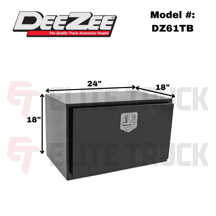 Dee Zee Specialty Series Underbed Tool Box 24' L x 18' W x 18' H Model DZ61TB