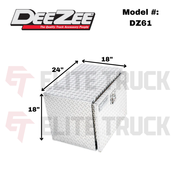 Dee Zee Specialty Series Underbed Tool Box 24' L x 18' W x 18' H Model DZ61