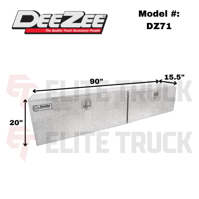 Dee Zee Specialty Series Top Sider Tool Box 90' L x 15.5 W x 20' H Model DZ71