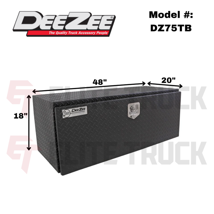 Dee Zee Specialty Series Underbed Tool Box 48' L x 20' W x 18' H Model DZ75TB
