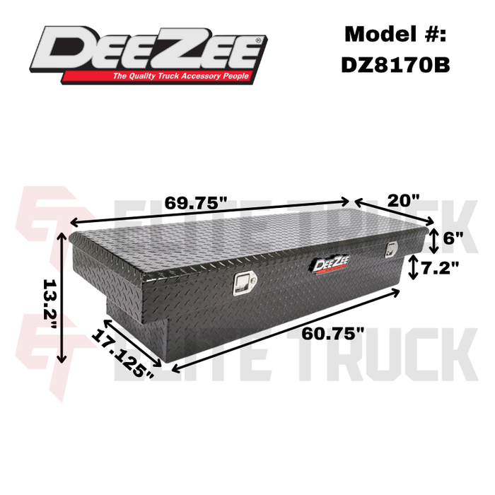 Dee Zee Red Label Single Lid Crossover Tool Box Model DZ8170B