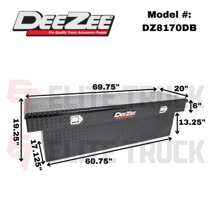 Dee Zee Red Label Single Lid Crossover Tool Box Model DZ8170DB