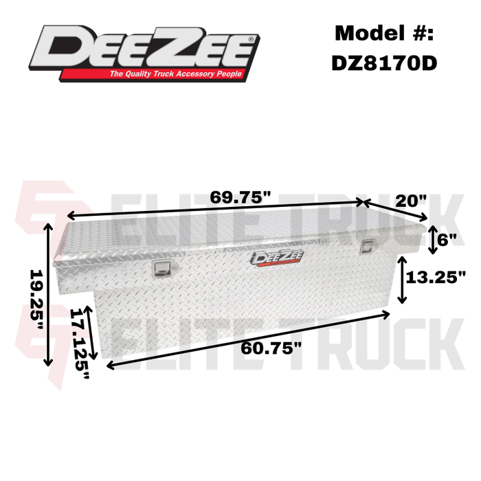 Dee Zee Red Label Single Lid Crossover Tool Box Model DZ8170D