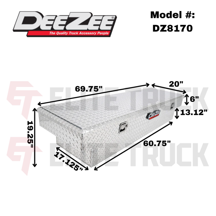 Dee Zee Red Label Single Lid Crossover Tool Box Model DZ8170