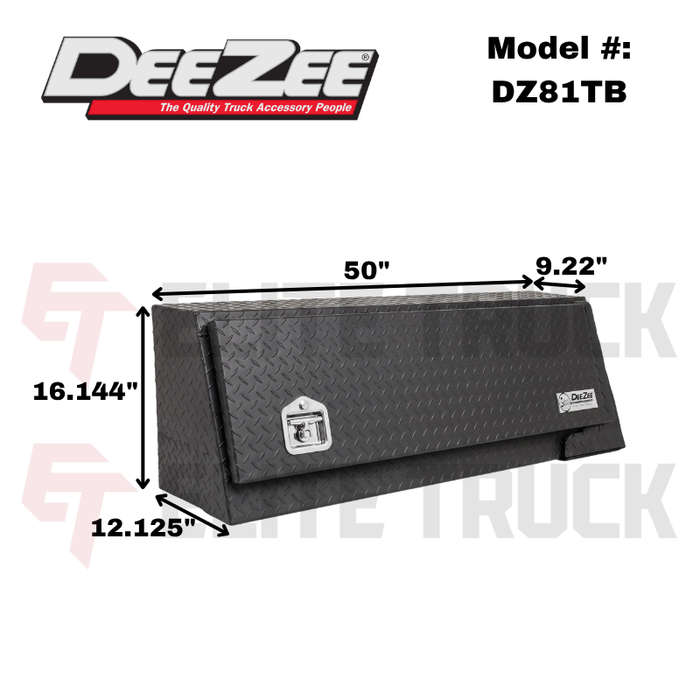 Dee Zee Angled Top Sider Tool Box 50' L x 12.125' W x 16.144' H Model DZ81TB