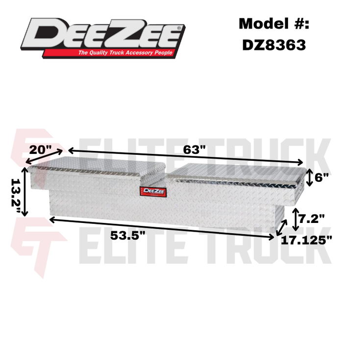Dee Zee Red Label Double Lid Gull Wing Tool Box Model DZ8363