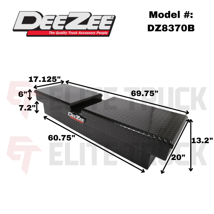 Dee Zee Red Label Double Lid Gull Wing Tool Box Model DZ8370B