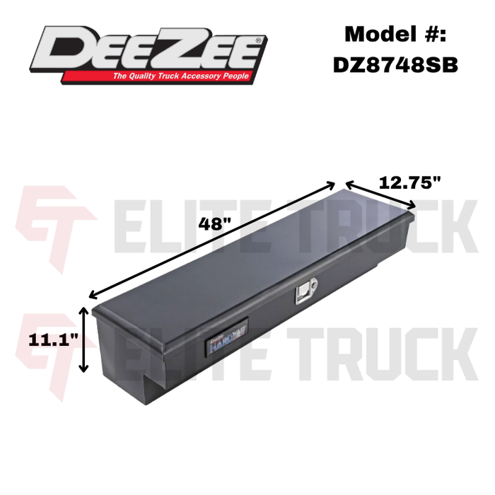 Dee Zee HARDware Series Side Mount Tool Box 48' L x 12.75' W x 11.1' H Model DZ8748SB