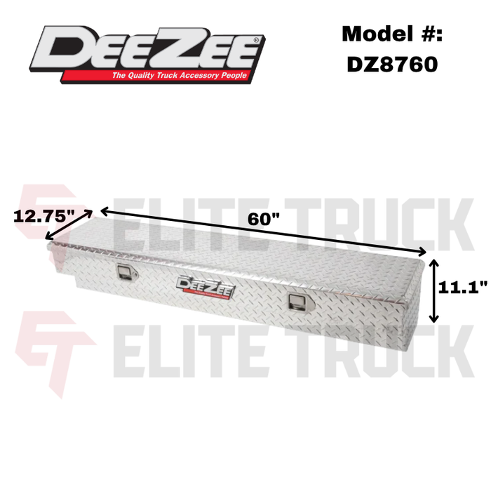 Dee Zee Red Label Side Mount Tool Box 60' L x 12.75' W x 11.1' H Model DZ8760