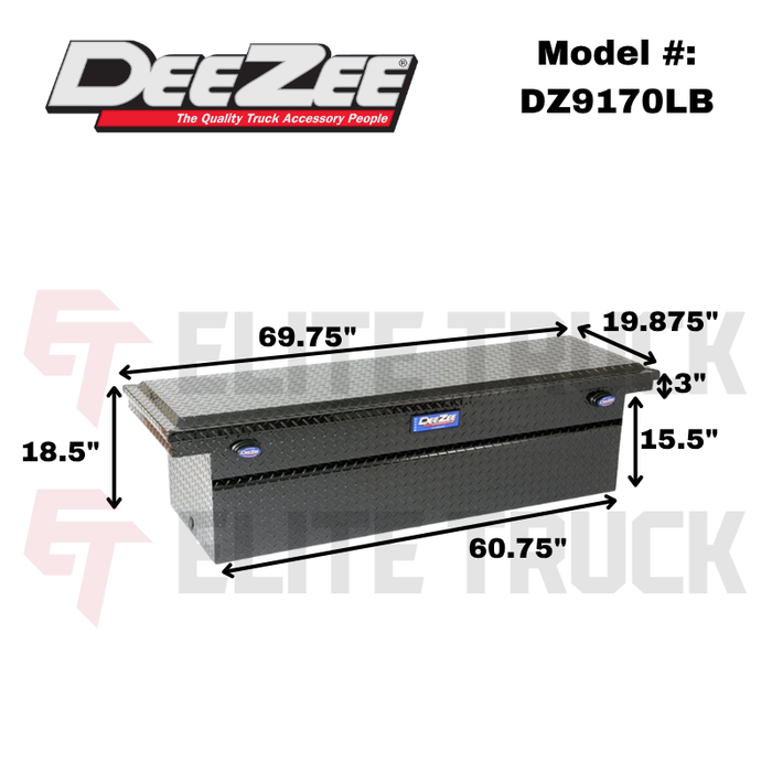 Dee Zee Blue Label Single Lid Crossover Tool Box Model DZ9170LB