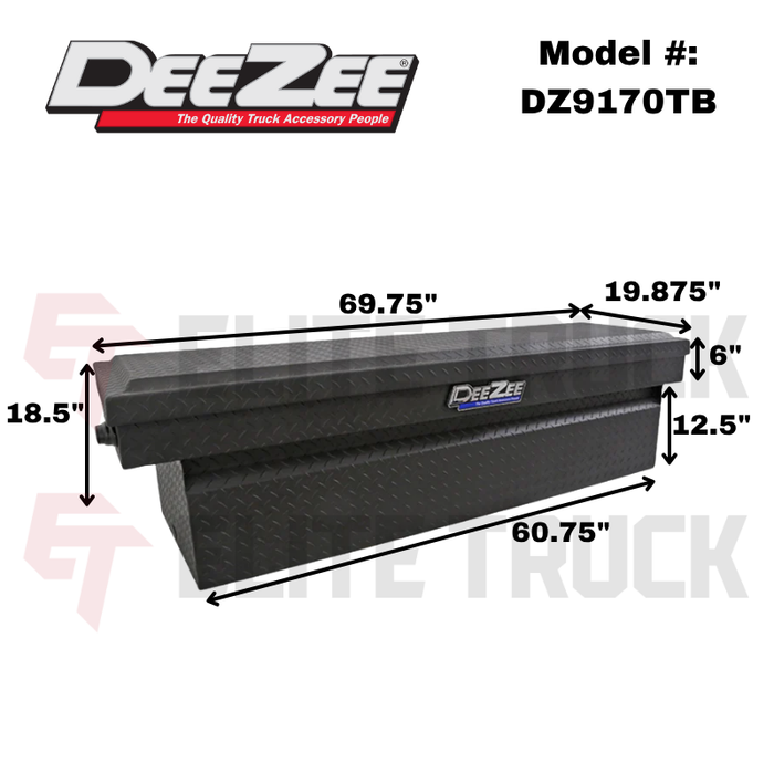 Dee Zee Blue Label Single Lid Crossover Tool Box Model DZ9170TB