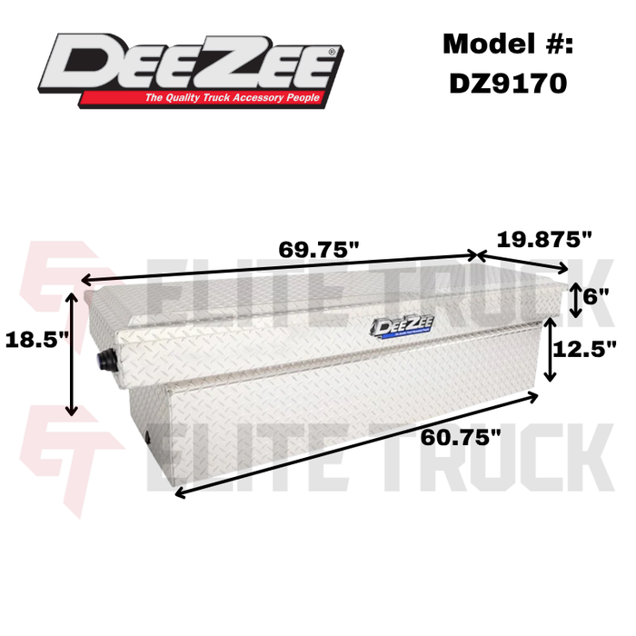 Dee Zee Blue Label Single Lid Crossover Tool Box Model DZ9170